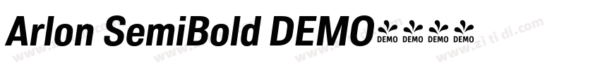 Arlon SemiBold DEMO字体转换